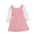 thumbnail image 7 of LYMAYTER Toddler Baby Girls Long Sleeve Dress Bow Collar Elegant Sweet Princess Daily Party Casual Outfit, 7 of 7