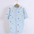 thumbnail image 2 of Summer Baby Boys Clothing Agkizg Baby Boys Bodysuits, Baby Boys Short Sleeves Rompers, Child Printing Newborn Button-Neck Long Sleeved Long Rompers, 2 of 4