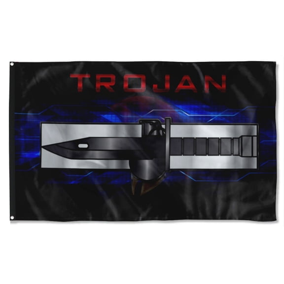 Cayyon Trojan Expert Soldier Badge Flag 3x5Feet Military Banner with 2 Brass Grommets