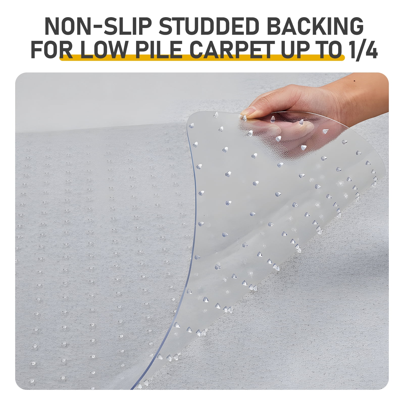 36x48 in Double-Fold PVC Floor Mat with Raised Design
