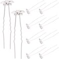 thumbnail image 4 of 10 Pcs Épingles à Cheveux de Mariée Épingles à Cheveux en Forme de U pour Femmes, 4 of 8