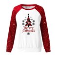 thumbnail image 4 of WXLWZYWL Christmas Shirts for Women 2024 Raglan Sleeve Funny Xmas Tree Print Cute Santa Graphic Sweatshirts Loose Fit Pullover, 4 of 4