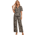 thumbnail image 1 of Conjunto 2 Piezas Estampado Floral, Camisa y Pantalón Amplio, Look Fresco y Elegante para Mujer, 1 of 5