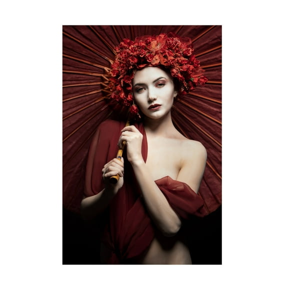 Canvas Wall Art - Siegart 'Aichiyo' Wall Art for Living Room, Bedroom, or Office Décor by Trademark Fine Art - 12 x 19 Inches