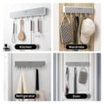 thumbnail image 2 of Labymos Wall Mounted Coat Hooks with 4 Storage Compartment Hallway Organiser Kitchen Storage Organiser, 2 of 8