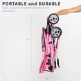 thumbnail image 4 of VIVO Four Wheel Pink Pet Stroller / Cat & Dog Foldable Cart, 4 of 8