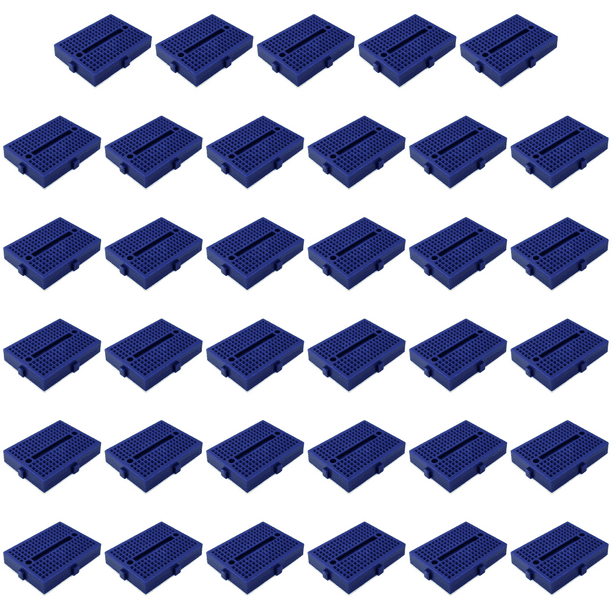 SYB-170 Mini placa pruebas 35x47 mm sin soldadura para kit bricolaje () Azul