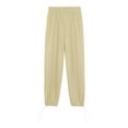thumbnail image 3 of Sngxgn Women's Casual Loose Wide Leg Cozy Pants Sweatpants Comfy Drawstring High Waisted(Khaki,XXL), 3 of 3