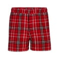 thumbnail image 3 of Boxercraft BM6701 Men's 100% Cotton Double-Brushed Flannel Boxer-Red/White Plaid-S, 3 of 4