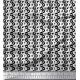 thumbnail image 1 of Soimoi Black Poly Georgette Fabric Airplane,Trophy & Geometric Symbol Printed Fabric 1 Yard 42 Inch Wide, 1 of 3