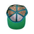 thumbnail image 2 of Buck Caps Unisex Green Underbill Camo Snapback Hat (Camo/Turquoise), 2 of 2
