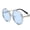 C6 blue, variant on Adult Sunglasses Round Frame Metal Design Fashionable Sun Glasses with Strong Resin Lenses and UV400 Protection