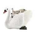 thumbnail image 3 of simhoa Goose Statue Collection Swan Figurine for Bookshelf Swimming Pools Fireplace White, 3 of 8