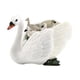 thumbnail image 3 of Estatua de ganso, figura de cisne, decoración, obra de arte, colección, regalo, artesanía, escultura animal Blanco, 3 of 8