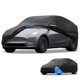 thumbnail image 1 of Cubierta impermeable para coche Unique Bargains, cubierta exterior completa 210D Oxford, negro y azul, con cremallera de puerta, protección contra lluvia, sol y nieve para Tesla Model Y., 1 of 5