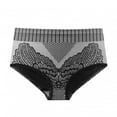 thumbnail image 4 of Women Color Lace Edge High Waisted Shorts Shapewear Tummy Control Panties, 4 of 8