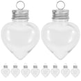 thumbnail image 1 of 10 botellas de plástico transparente para dulces, vacías, para decoración de árboles de Navidad, 1 of 8