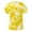 Yellow, variant on T Shirt for Men Oversized Quarter Sleeve Big & Tall Breathable Short Sleeve Shirts Athletic Fit Gradient Boat Neck Summer Casual Beach Basic Basic Tee