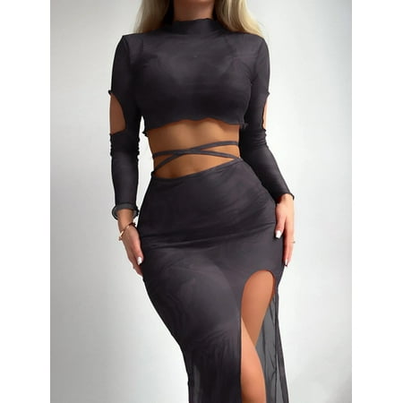 4 Pieces Bikini 2023 Women & Cover Up Top & Skirt Triangle Swimwear Female Halter Swimsuit Bathing Swimming Swim Suit Beachwear