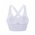 thumbnail image 6 of Padded Sports Bra for Women Criss Cross Back Strappy Yoga Bra Medium Support Fitness Workout Bras with Removable Cups, 6 of 9