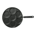 thumbnail image 4 of Poêle à Frire Antiadhésive en Aluminium Multi-Trous avec Poignée Résistante à la Chaleur - 7 Sections Rondes pour Cuisson Simultanée Œuf/hamburger - Design Renforcé par Rivets Économe en Énergie Adapté pour Gaz/électrique, 4 of 7