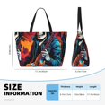 thumbnail image 3 of Rocae Rock Skull Singer for Large Women's Waterproof Beach Bag Tote with 7 Pockets Pool Bag for Travel Gym Vacation, 3 of 6