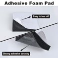 thumbnail image 3 of Hojas de espuma autoadhesivas de espuma de células cerradas, hojas de goma de neopreno, aislamiento, almohadillas de goma de espuma antivibración con adhesivo negro (4"" x 4" x 3/4"" 4), 3 of 5
