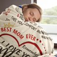 thumbnail image 3 of Mom Birthday Gifts, Mom Letter Blanket, Gifts for Mom from Daughter Son, Mom Gifts for Mothers Day Christmas, Super Soft Flannel Throw Blankets for Mom 60"X50", 3 of 6