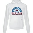 thumbnail image 2 of Men's Levelwear White Colorado Avalanche Relay Banner Arch Pullover Hoodie, 2 of 3