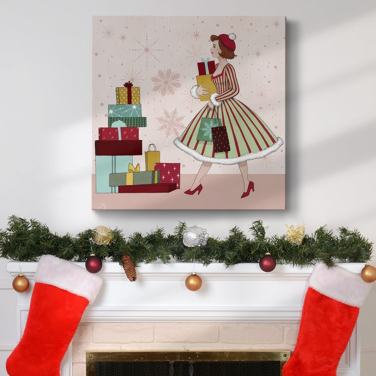 Holly Jolly Holiday II- Gallery Wrapped Canvas