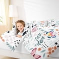 thumbnail image 4 of Homewish Cartoon Butterfly 3 Pieces Queen Comforter Set for Preppy Children Kids,Dreamy Princess Ultra Soft Bedding Sets,Kawaii Animal Bedding Comforter Set,Luxury Bedroom Decor,Reversible, 4 of 8