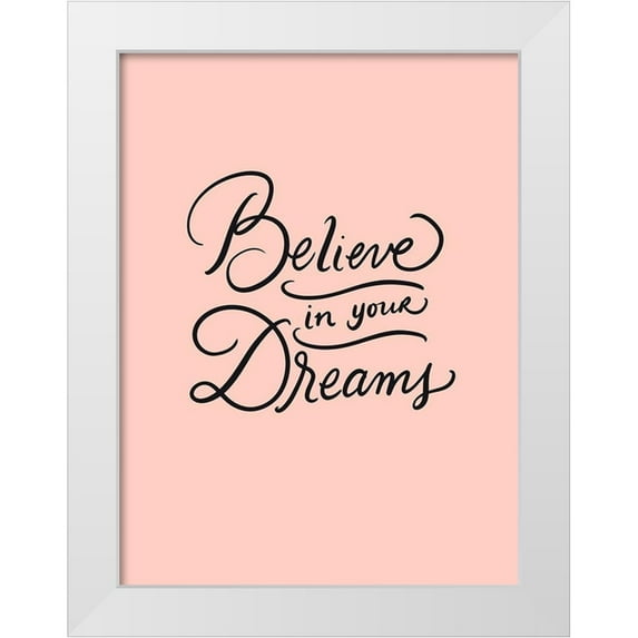 Batista, Dee 15x18 White Modern Wood Framed Museum Art Print Titled - Believe