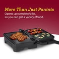 thumbnail image 5 of Prensa para panini y parrilla interior antiadherente Elite Gourmet EPN-2976 2 en 1. Apertura de 180 grados. Bisagra flotante para todo tipo de alimentos. Parrilla de contacto con bandeja para grasa e, 5 of 5