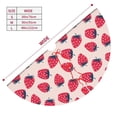 thumbnail image 3 of Cauagu 30" Christmas Tree Skirt Strawberry Pattern Christmas Tree Decorations Tree Mat for Xmas Decorations Occasion Holiday Home Decor -30", 3 of 7