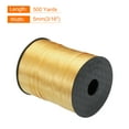 thumbnail image 2 of Uxcell 500 Yards Curling Ribbon Crimped Balloon String Metallic 3/16" for Party Decoration Gift Wrapping Art Crafts Light Gold, 2 of 6