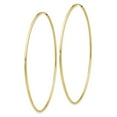 thumbnail image 2 of 10K Yellow Gold Earring Endless Women'S 64 mm Polished Tube Hoop Earrings, 2 of 3