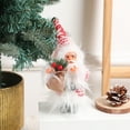 thumbnail image 3 of Santa Standing Doll Christmas Holiday Festive Statue Desktop Ornament for Home Decoration, 3 of 4