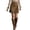 #0344-Brown, variant on Aoochasliy Womens Fringe Suede Maxi Skirt High-Waisted Western Tassel Asymmetric Skirt Boho Bodycon Side Slid Cowgirl Long Skirts