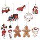 thumbnail image 2 of Colgante de árbol de Navidad, adornos colgantes de Casa de muñeco de nieve de caramelo rojo y blanco, decoraciones de fiesta de Navidad de Año Nuevo, regalo de Noel 2024, 2 of 4