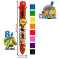 thumbnail image 2 of Rainbow Writer - Tiger Pen by Deluxebase. Multicolored, Medium Point, 8-in-1 Retractable Novelty Ballpoint Pen with Cute Animal Design., 2 of 4