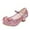 Pink, variant on ZACPNCV Girls Dress Shoes Mary Jane Flower Girls Shoes Cute Princess Low Heels for School Wedding Party Black 6-6.5 Years