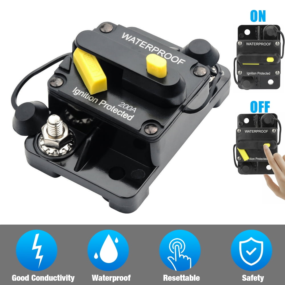 60A-250 Manual Reset Circuit Breaker 12v/24v Car Auto Boat Audio Stereo FusUULK 