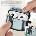 thumbnail image 2 of V-Moro for Airpods 3rd Generation Case，Shockproof Cool Armor Protective Skin for Apple Airpod Charging Case-Light Blue, 2 of 6