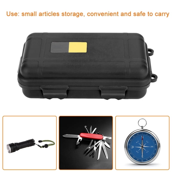Tebru Survival Box,EDC Outdoor Survival Waterproof Equipment Sealed Box Dustproof Pressure-Proof , Outdoor Survival Box