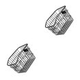 thumbnail image 4 of Yuarrent Portable Bike Rear Basket Waterproof for Mountain Shopping Bike con reflector 2Conjunto, 4 of 6