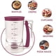 thumbnail image 3 of Dispensador de Masa para Panqueques y Cupcakes Dispensador de Masa Adecuado para Cocinar Cualquier Producto Horneado Rojo, 3 of 5