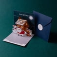 thumbnail image 4 of Less Than 5 Greeting Card Christmas Cards 4.3x4.3inch Small Up Card with Envelopes Stickers 3D Cute Holiday Greeting Cards Santa Snowman Reindeer Xmas Tree Christmas Cards for Kids, 4 of 7