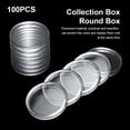 thumbnail image 4 of Paquete de 100 Cajas de Almacenamiento de Monedas Inteprter de Plástico Transparente 40 mm, 4 of 6
