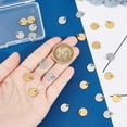 thumbnail image 3 of 1 Box 24pcs Flat Round Blank Tag Charms Stainless Steel Blank 2 Colors Metal Small Tags Stamping Dangle Charm for Earring Jewelry Making, 3 of 6