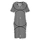 thumbnail image 4 of Vestido largo de lujo con bolsillos sueltos y círculos para mujer., 4 of 7